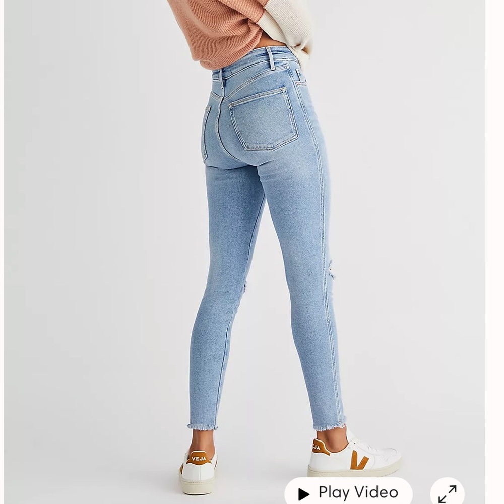 FREE PEOPLE high rise skinny jeans size 4